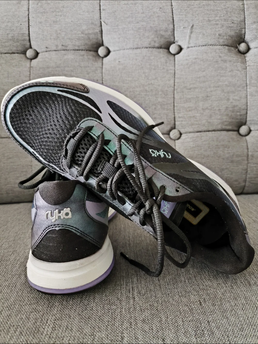 Ryka Women's Black & Purple Walking Shoes